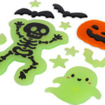 GGH0001 - Conjunto Stickers que Brilham no Escuro Halloween