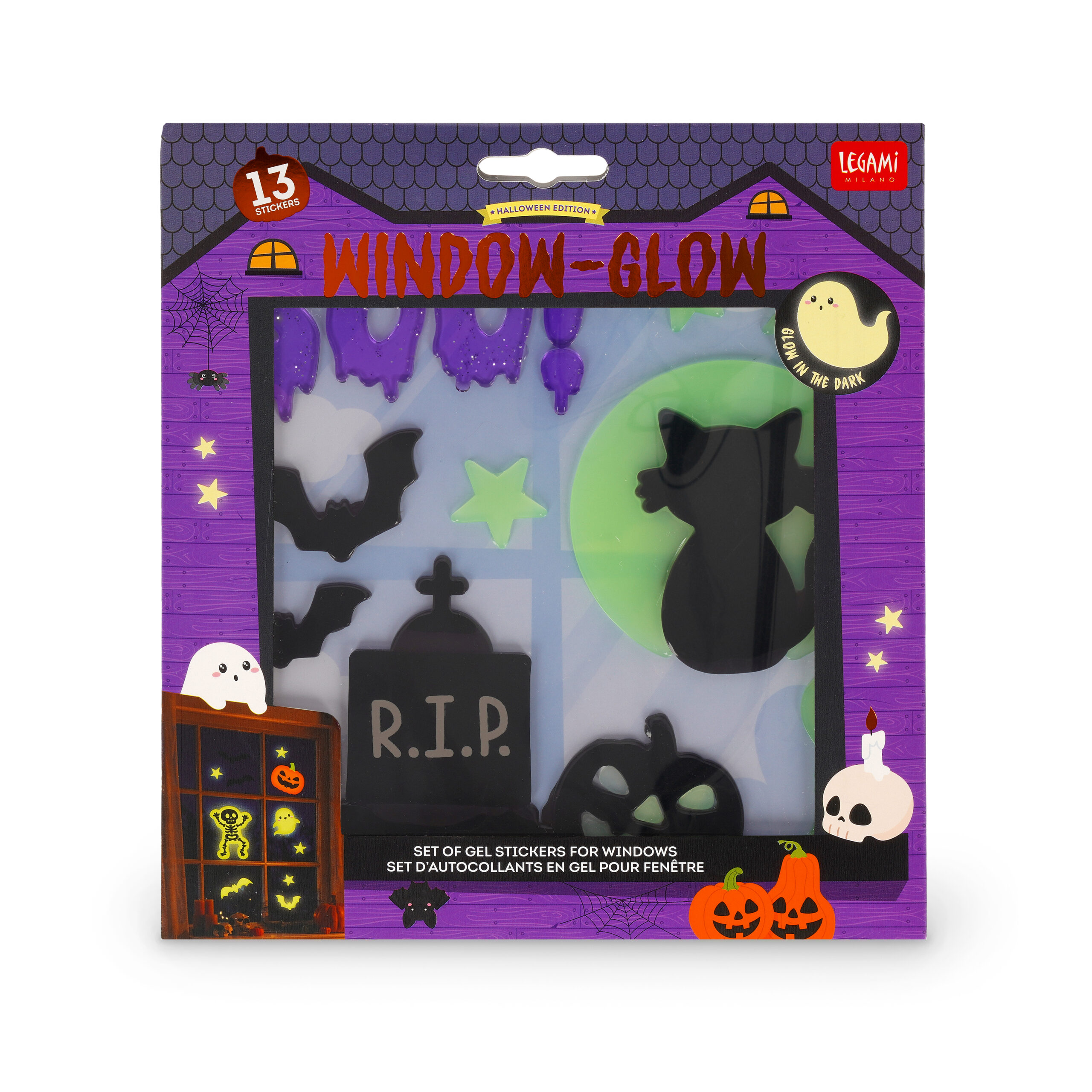Conjunto Stickers que Brilham no Escuro Halloween: Cemitério - Image 2