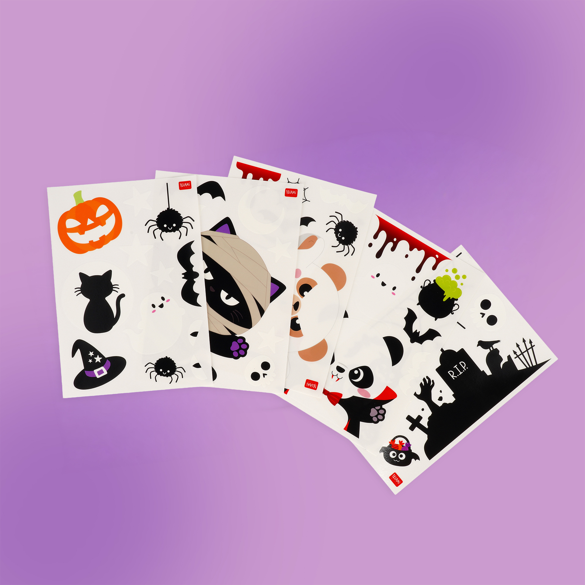 Conjunto de 40 Adesivos de Janela Halloween: electrostática - Image 2