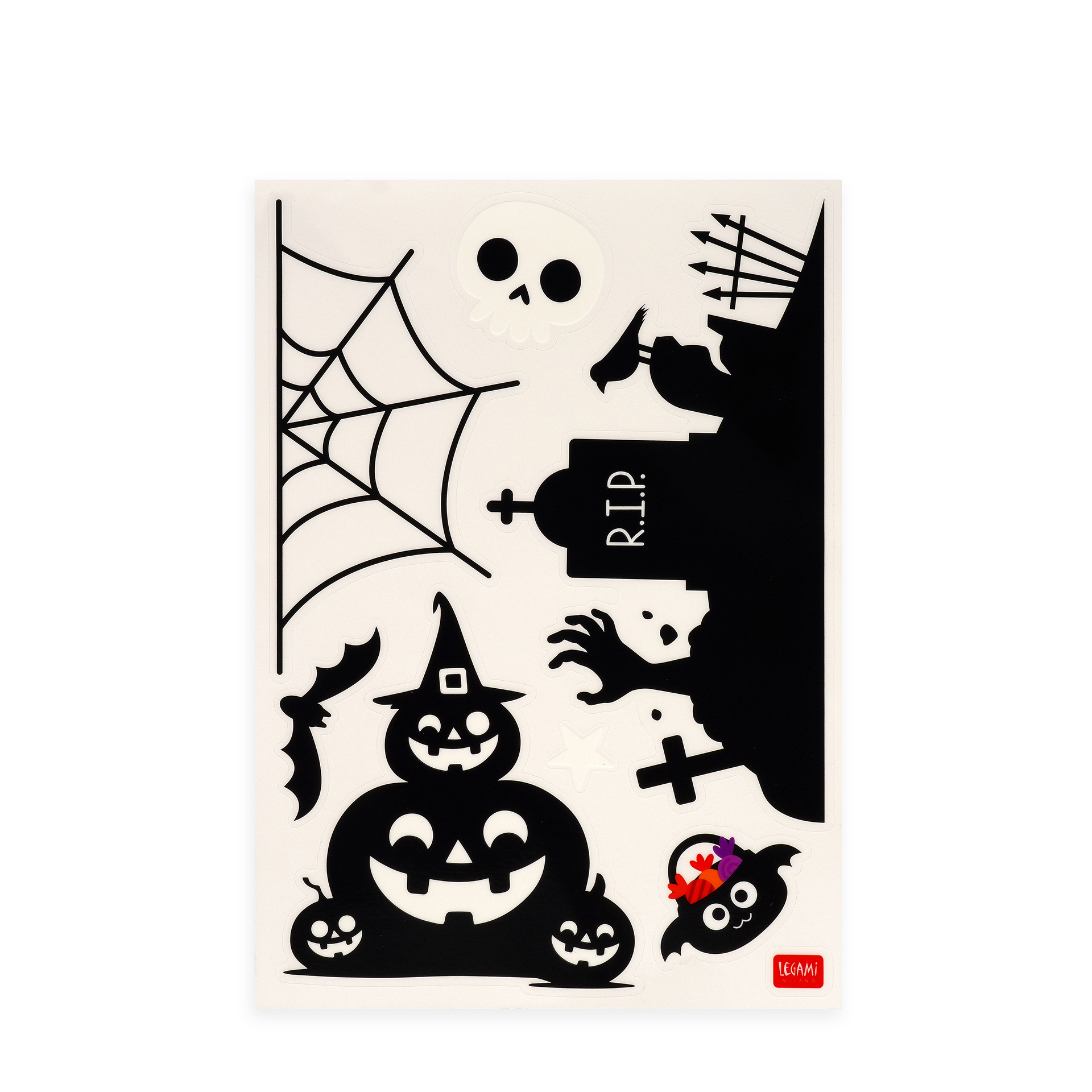 Conjunto de 40 Adesivos de Janela Halloween: electrostática - Image 8