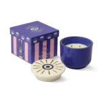 PADDYWAX | Charmed Glass Evil Eye Candle | Incense & Smoke vela