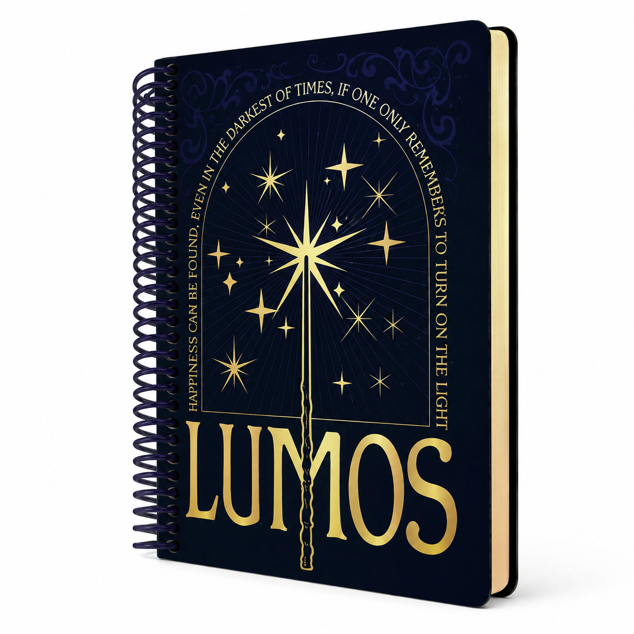 Caderno Premium quadriculado argolas Harry Potter: Lumos