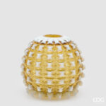 SPHERE POINTED VASE H.25 D.27 C6 Cod. 1101514A247 Variation AMBER