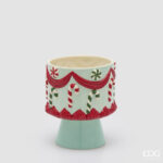 CANDY VASE WITH BASE H.21 D.18 C6 Cod. 1101527A881 Variation LIGHT BLUE