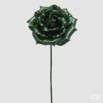 ROSA GLOSSY BRANCH H.60 D.20 C6 Cod. 2100701A700 Variation GREEN
