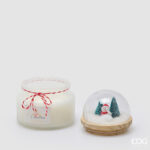 DOMED SCENTED CANDLE H.12.5 D.10 C6 Cod. 6100367AWMK Variation WHITE MUSK vela natal edg