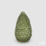 DECORATION PINE CONE LED H.22 D.13.5 C5 Cod. 8101361A772 Variation DARK GREEN edg pinha