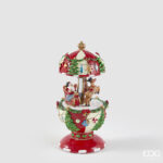 CARILLON SANTA CLAUS SLED H.17 D.8.5 CARILLON C6 ENZO DE GASPER