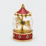 globo de neve cavalo carrossel edg natal WATER SPHERE HORSE CAROUSEL 2 ASS. H.11.5 D.7 C6 Cod. 8102185A774 Variation GREEN RED