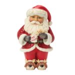 Santa with Hot Cocoa Pint Figurine by Heartwood Creek 6019373 ENESCO PAI NATAL