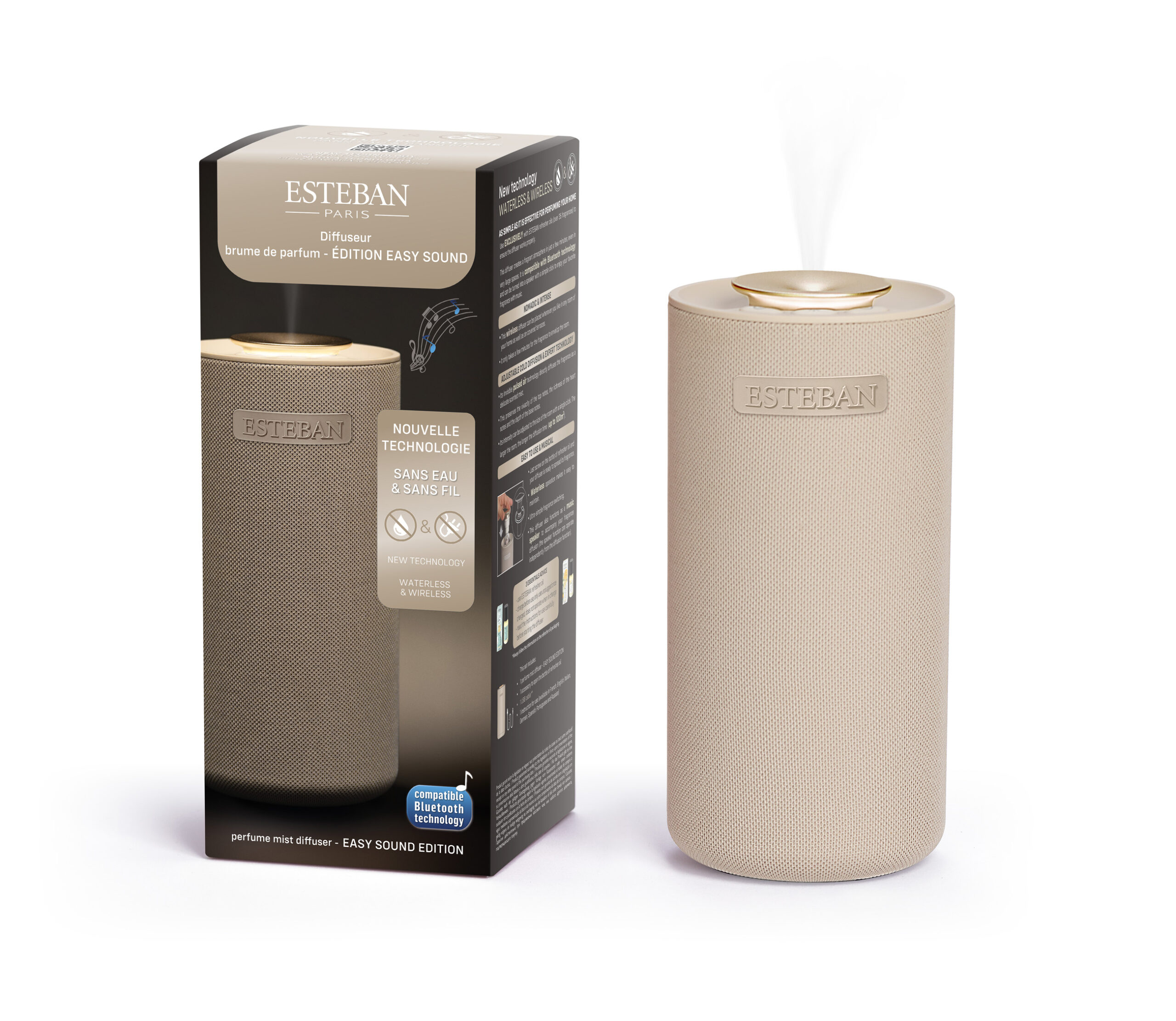 – ESCMP-240 – Difusor de aromas Esteban musical e portátil Easy Sound
