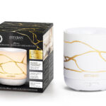 – ESCMP-241 – Difusor de aromas Easy Living White & Gold – Difusor com um design inspirado na selva, o seu reves esteban paris parfums