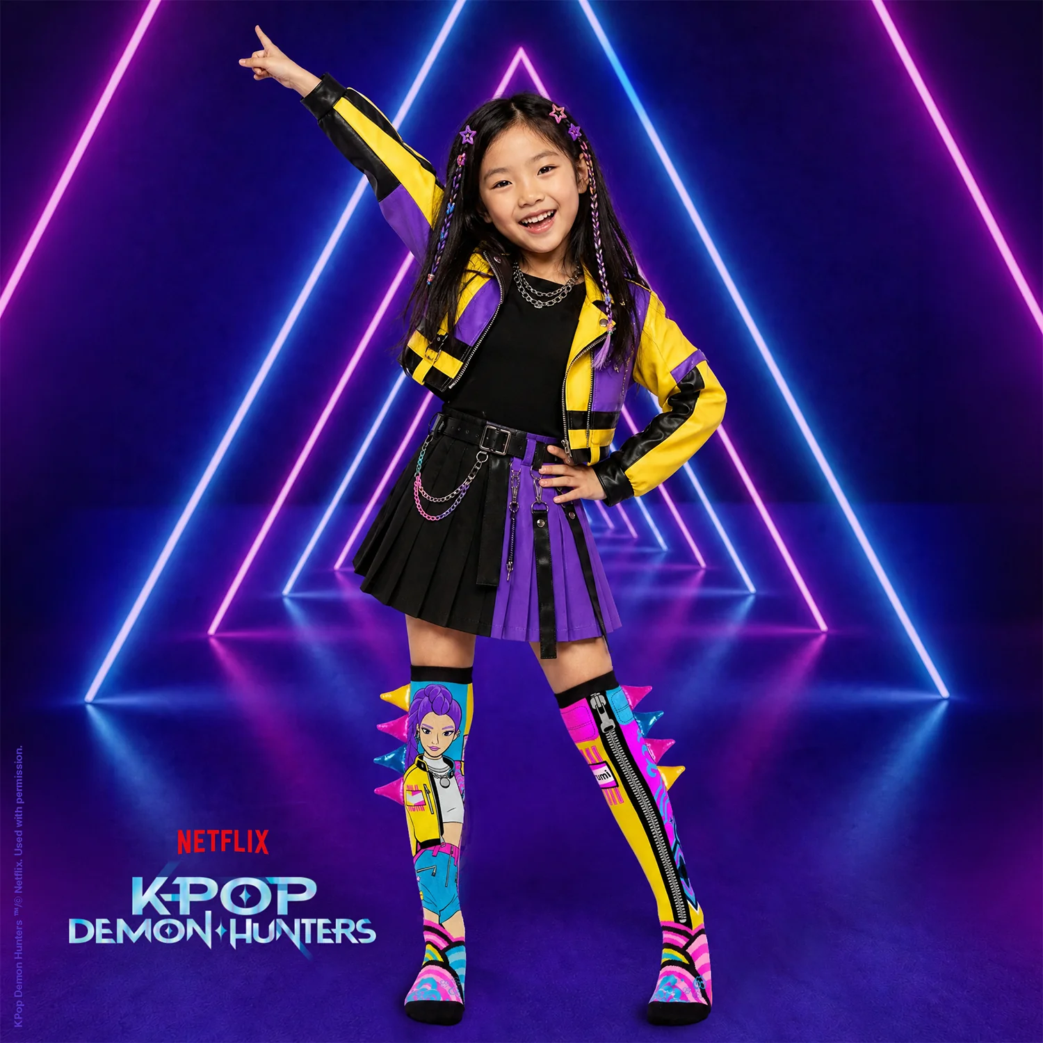 Meias K-Pop Demon Hunters Rumi – idade 3-5: MADMIA - Image 4