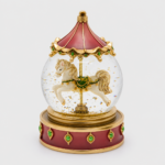 globo de neve cavalo carrossel edg natal
