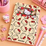 cuadernos premium hello kitty magic layers moving paper