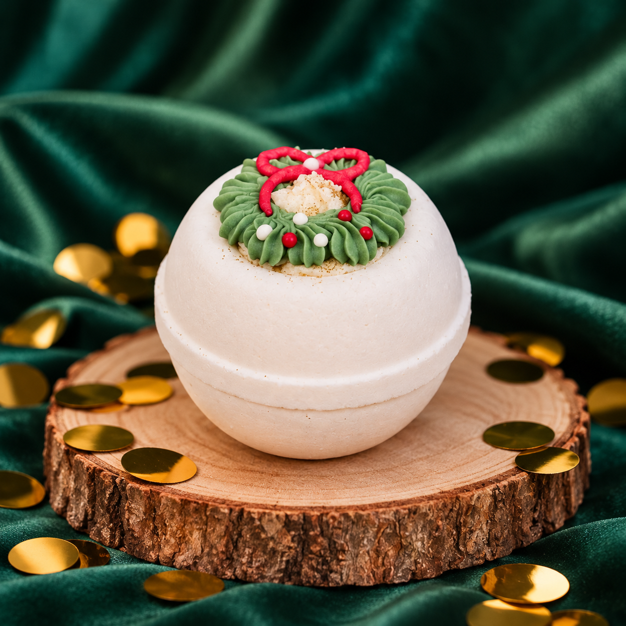 Bomba de Banho Espumante Enriquecida com Manteiga de Karité «Sapin Gourmand» (1 unidade) - Image 2