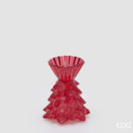 PINE CANDLE HOLDER H.14 D.12 C6 Cod. 4400622A400 Variation RED