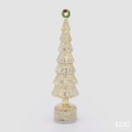 PINE DECORATION TWIST MICROLED H.42 D.11 MOV.+LED C6 Cod. 8101710A010 Variation GOLD