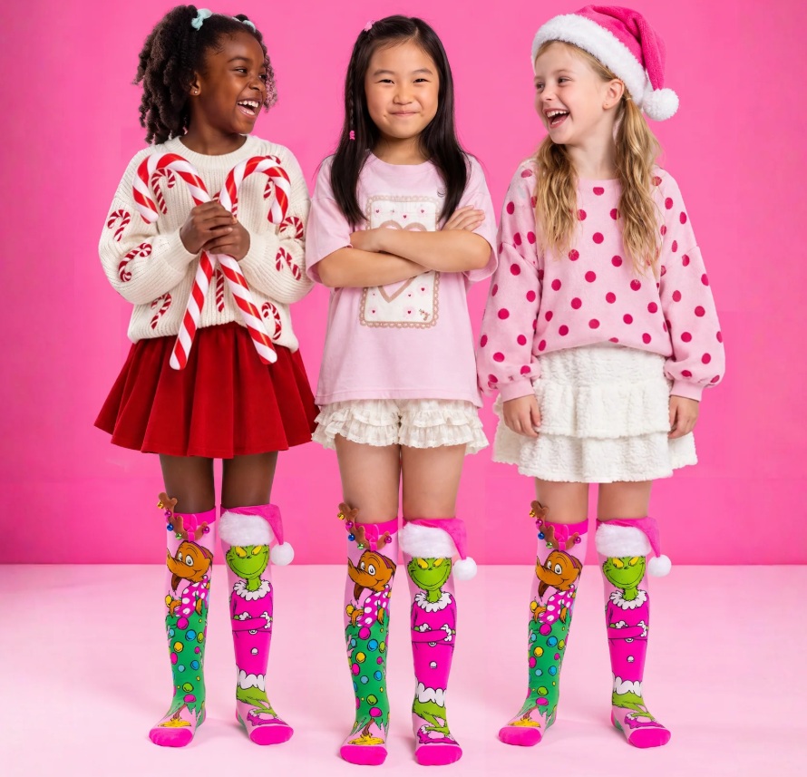 Meias Grinch Pretty in Pink – idade 6-99: MADMIA - Image 3