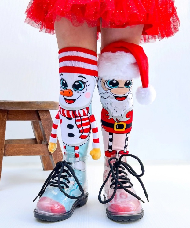 Meias Pai Natal e Boneco de Neve – idade 3-5: MADMIA - Image 5