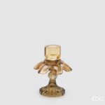 FLOWER CANDLE HOLDER H.15 D.12 C6 Cod. 4400634A979 Variation BROWN MIX