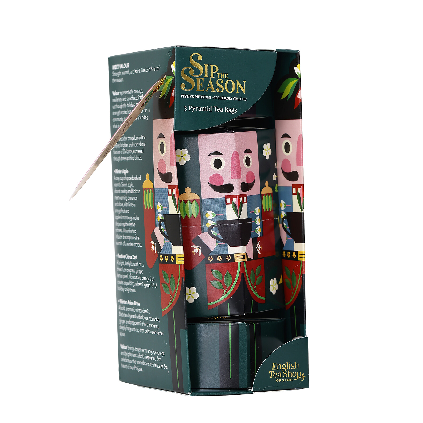Quebra-Nozes Verde Valor - 3 pirâmides de Chá: English Tea Shop