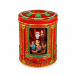 silver crane musical santa tin lata bolachas natal silver crane
