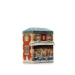 "Sweet Shop" WINTER Tin jar nostalgia style Silver Crane lata bolachas biscoitos natal